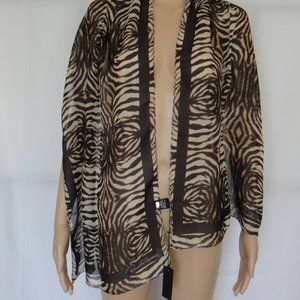 ROBERTO CAVALLI Designer Scarf for Women, 100% silk, logo, Made in Italy